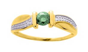 Bague Rubis/Emeraude/Saphir & Rhodium Or 18 Carats