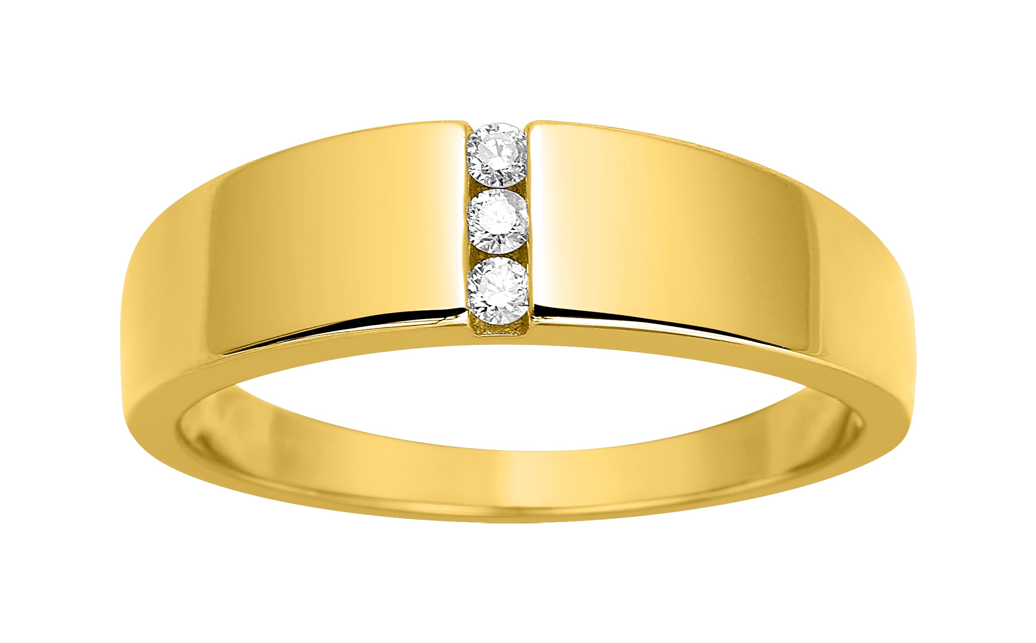 Bague Diamant 0.06ct GH/P1 Or 18 Carats