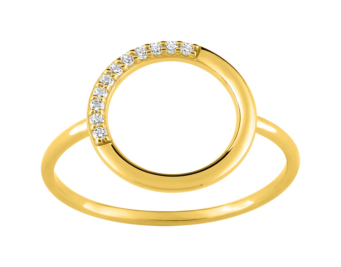 Bague Oxyde de Zirconium Or 18 Carats