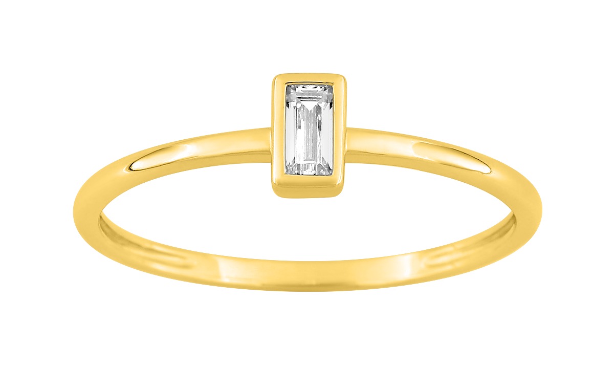 Bague Oxyde de Zirconium Or 18 Carats