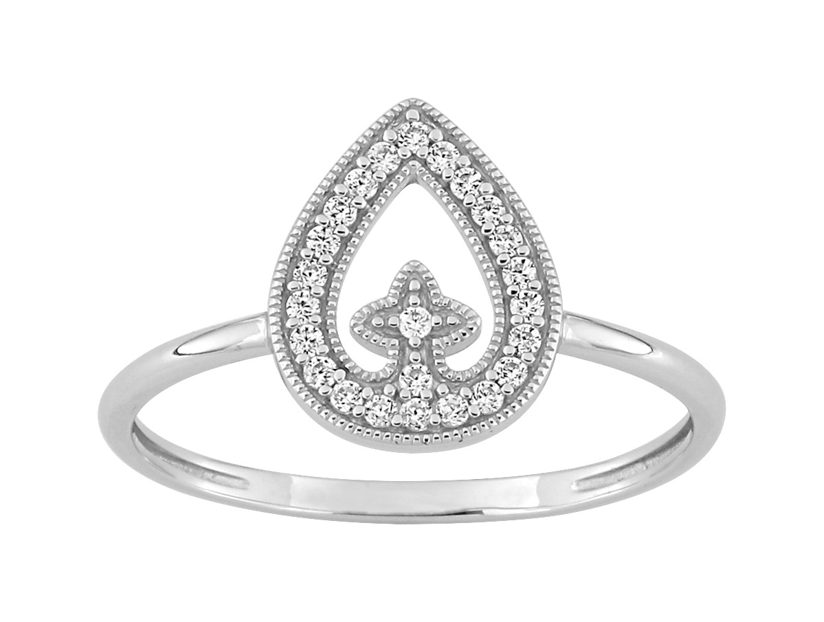 Bague Oxyde de Zirconium Or 18 Carats