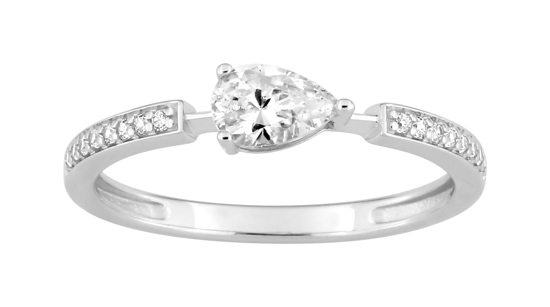 Bague Oxyde de Zirconium Or 18 Carats