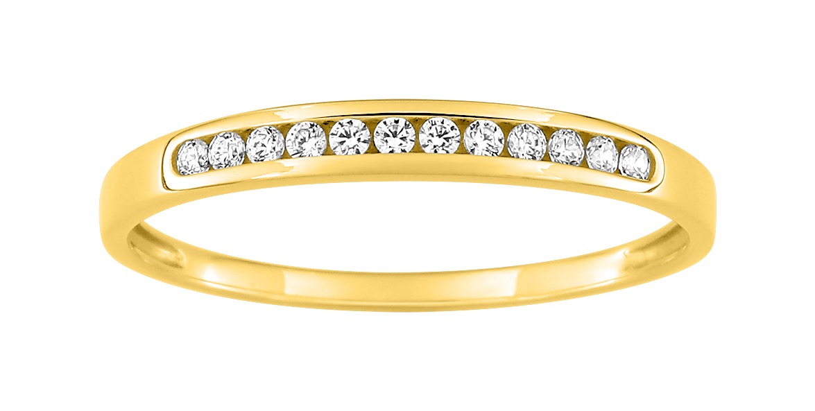 Bague Oxyde de Zirconium Or 18 Carats