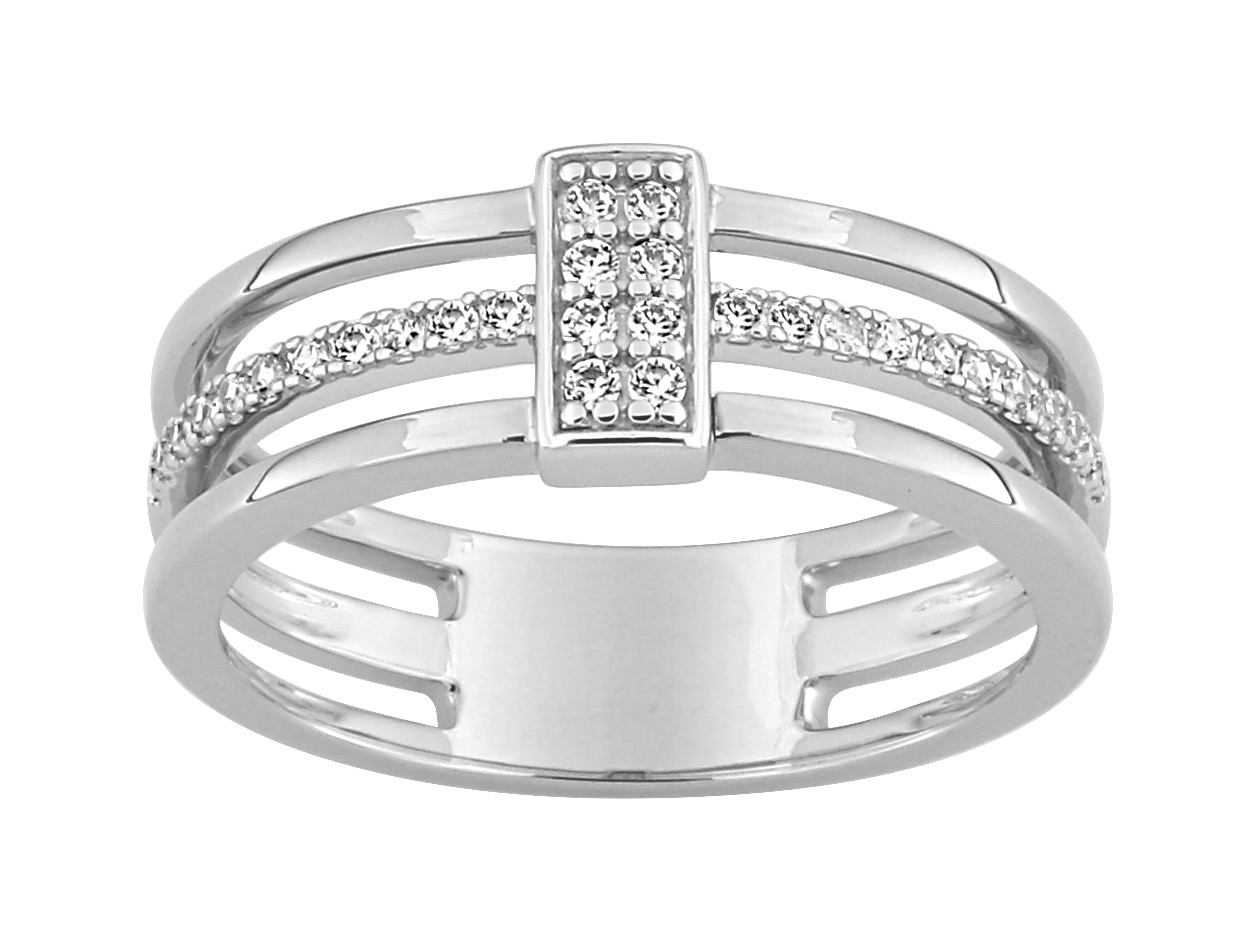 Bague Oxyde de Zirconium Or 18 Carats