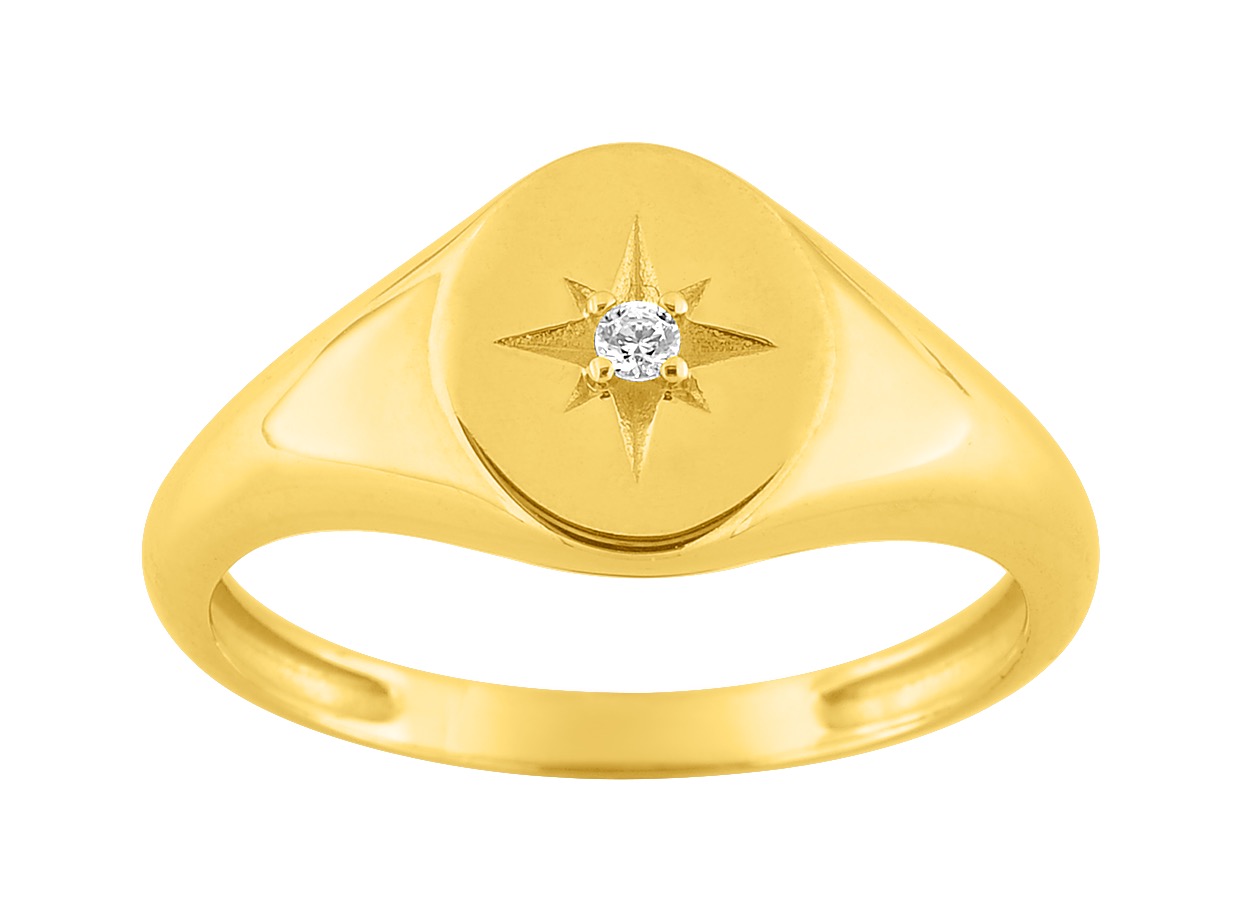 Bague Oxyde de Zirconium Or 18 Carats