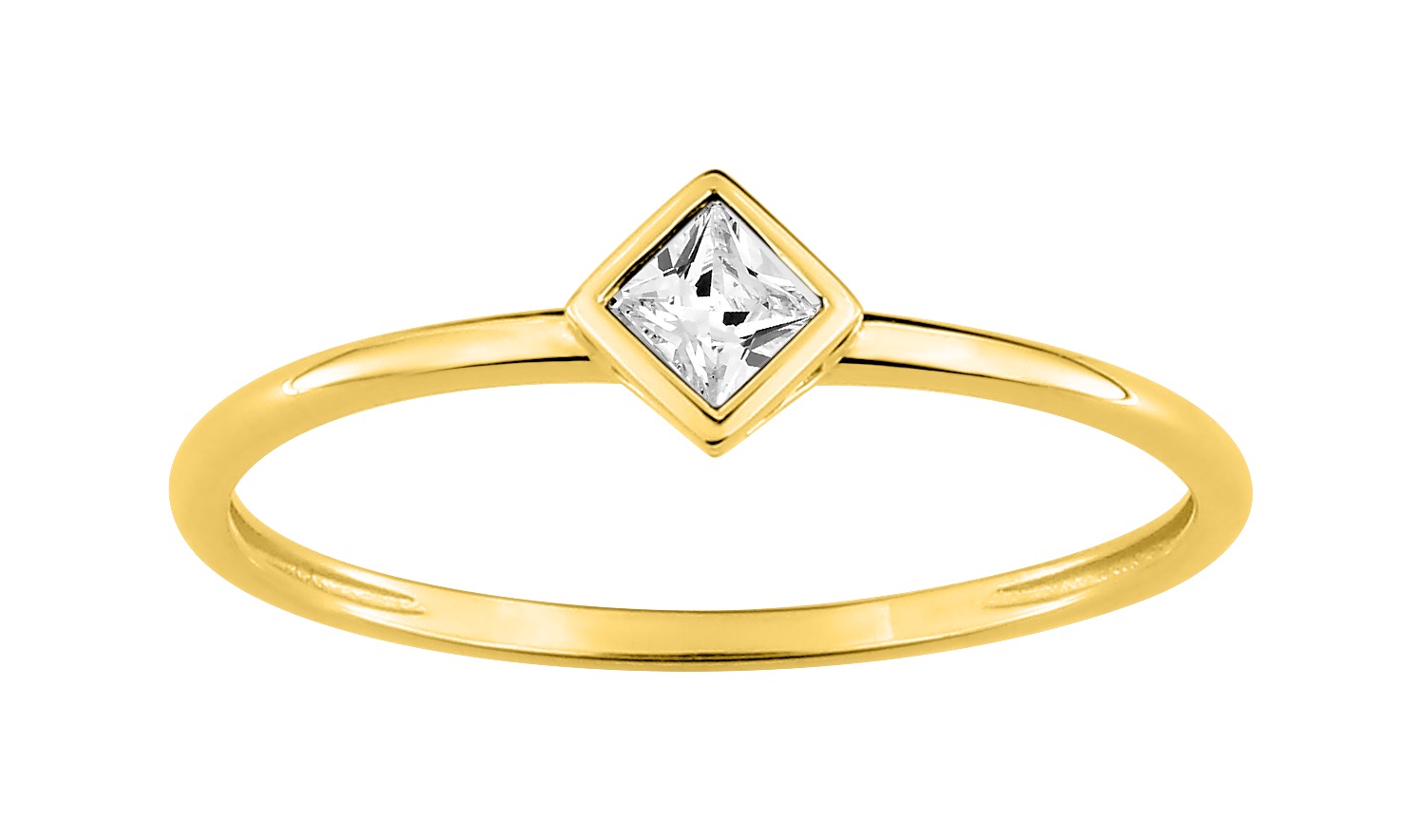 Bague Oxyde de Zirconium Or 18 Carats