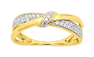 Bague Oxyde de Zirconium & Rhodium Or 18 Carats