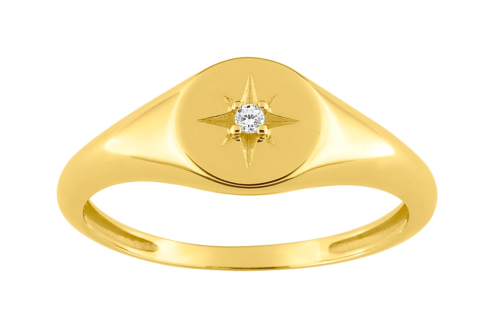 Bague Oxyde de Zirconium Or 18 Carats