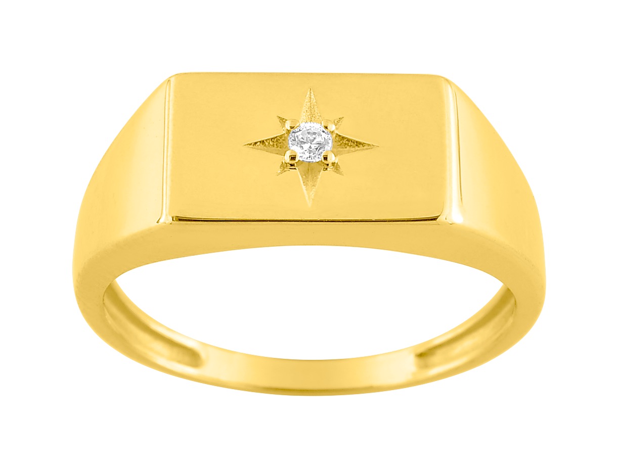 Bague Oxyde de Zirconium Or 18 Carats