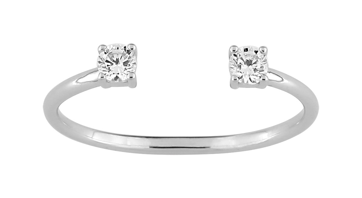 Bague Oxyde de Zirconium Or 18 Carats