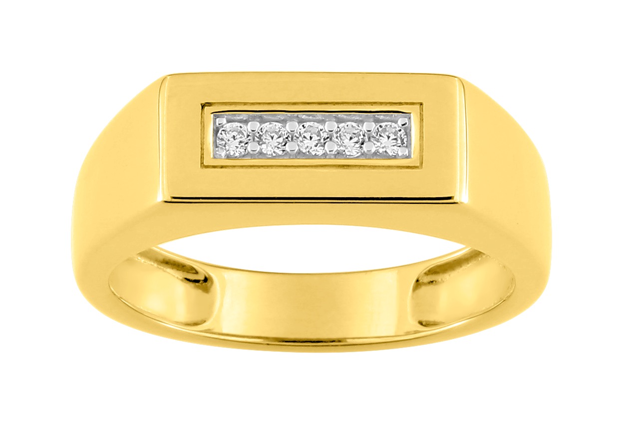 Bague Oxyde de Zirconium Or 18 Carats
