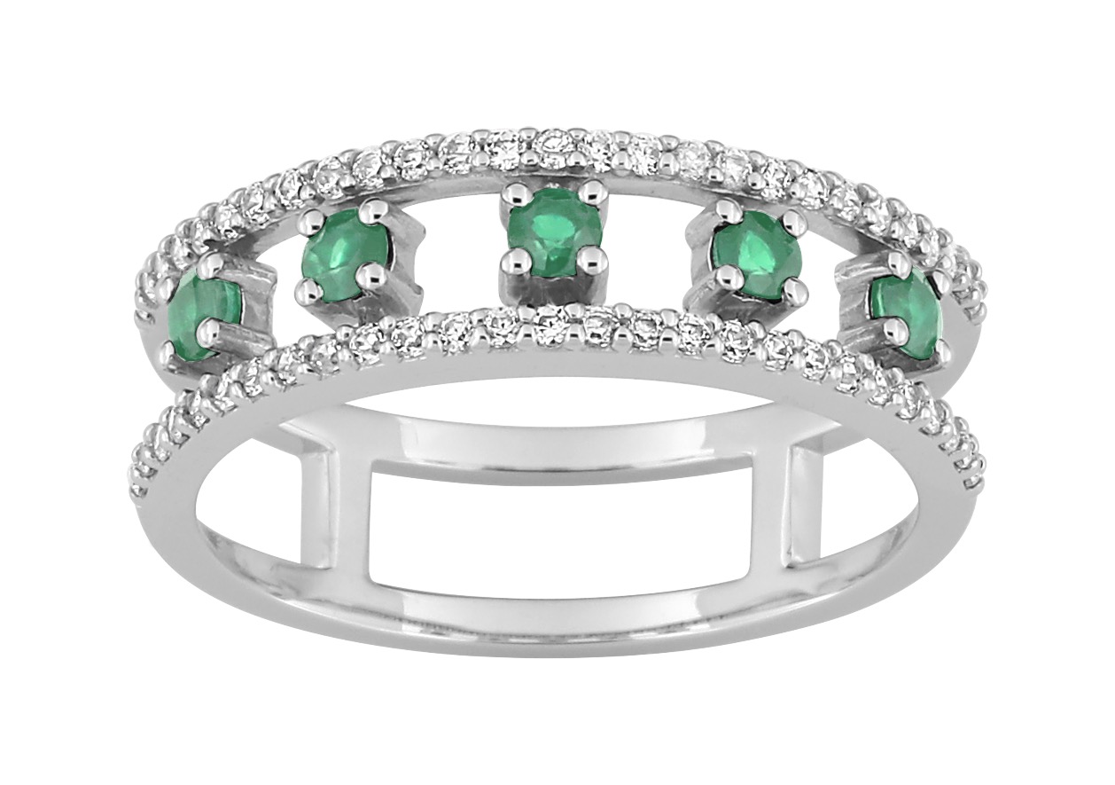 Bague Rubis/Emeraude/Saphir Or 18 Carats
