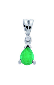 Pendentif Emeraude / Rubis Saphir Or 18 Carats