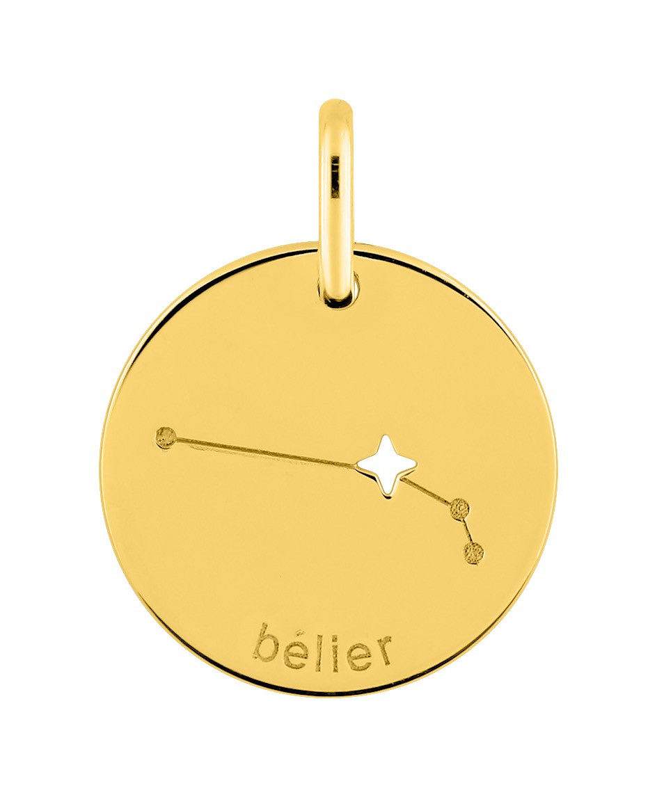 Pendentif Zodiaque Bélier Or 18 Carats