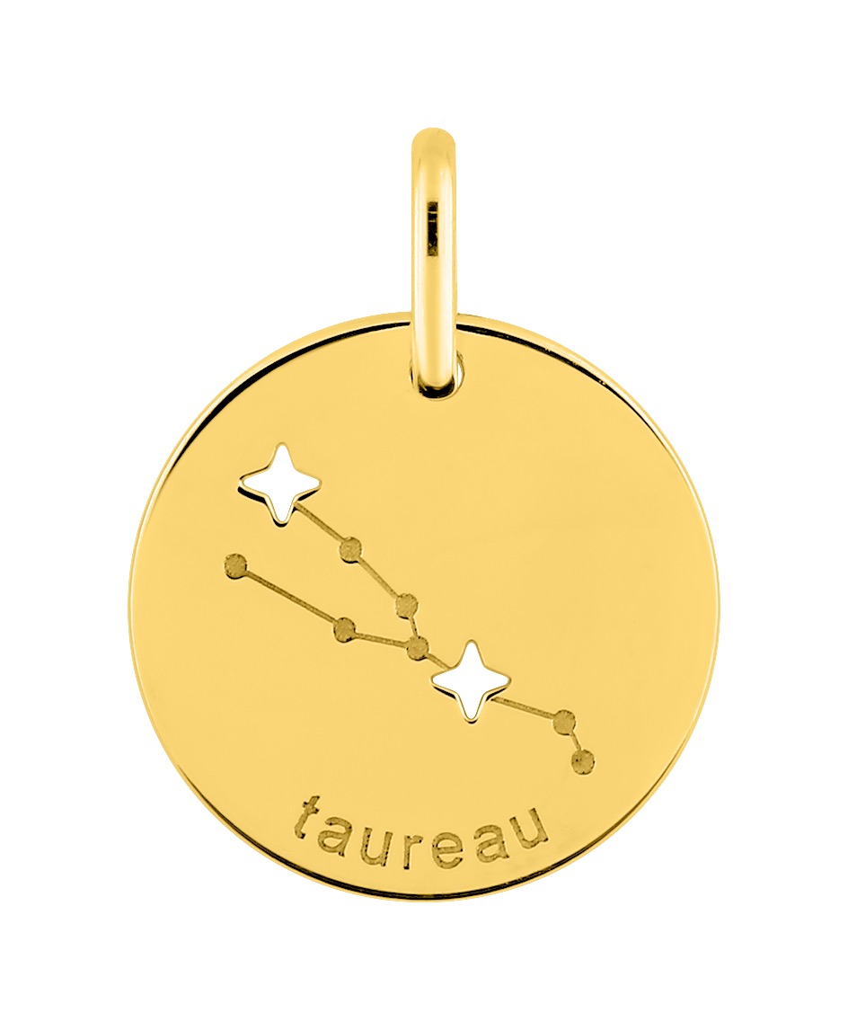 Pendentif Zodiaque Taureau Or 18 Carats