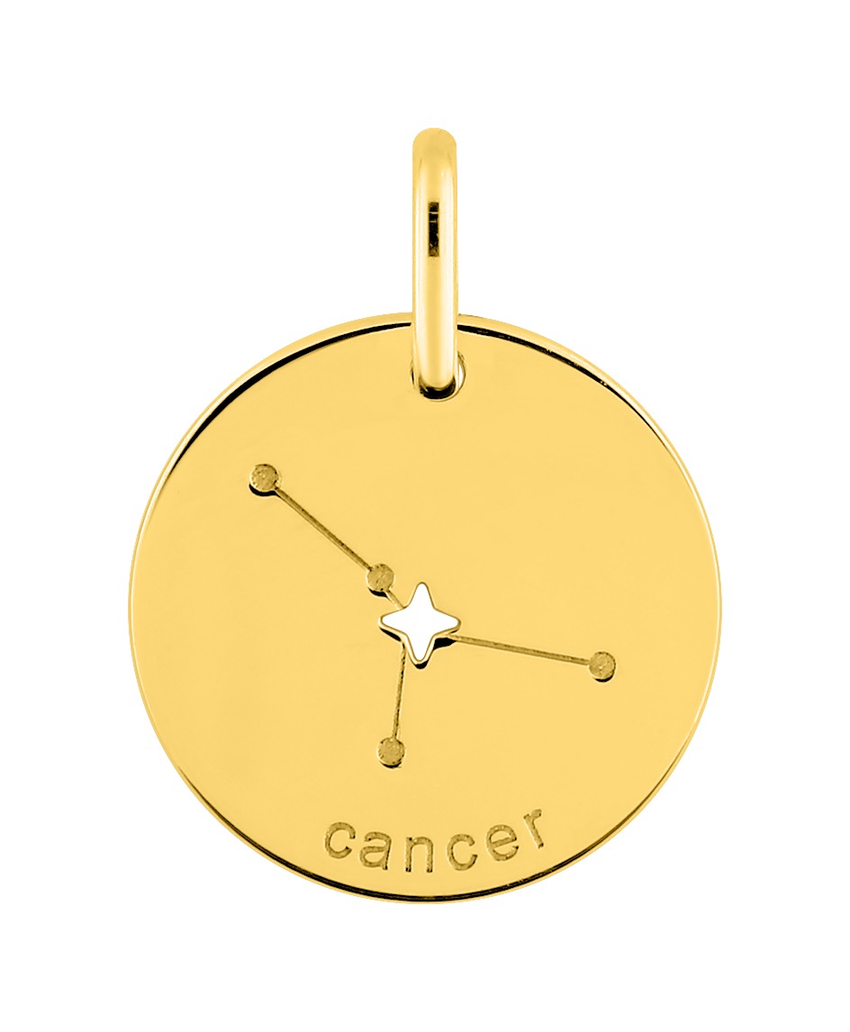 Pendentif Zodiaque Cancer Or 18 Carats