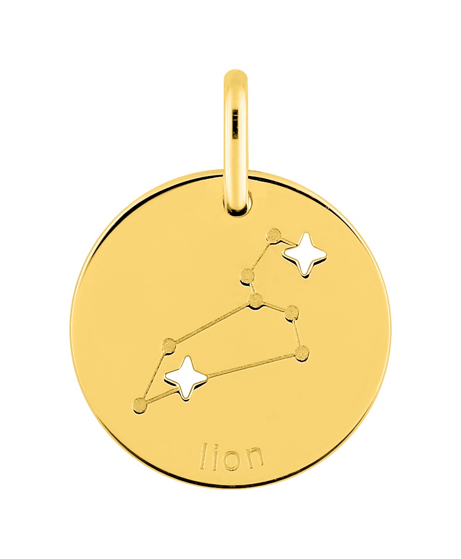 Pendentif Zodiaque Lion Or 18 Carats