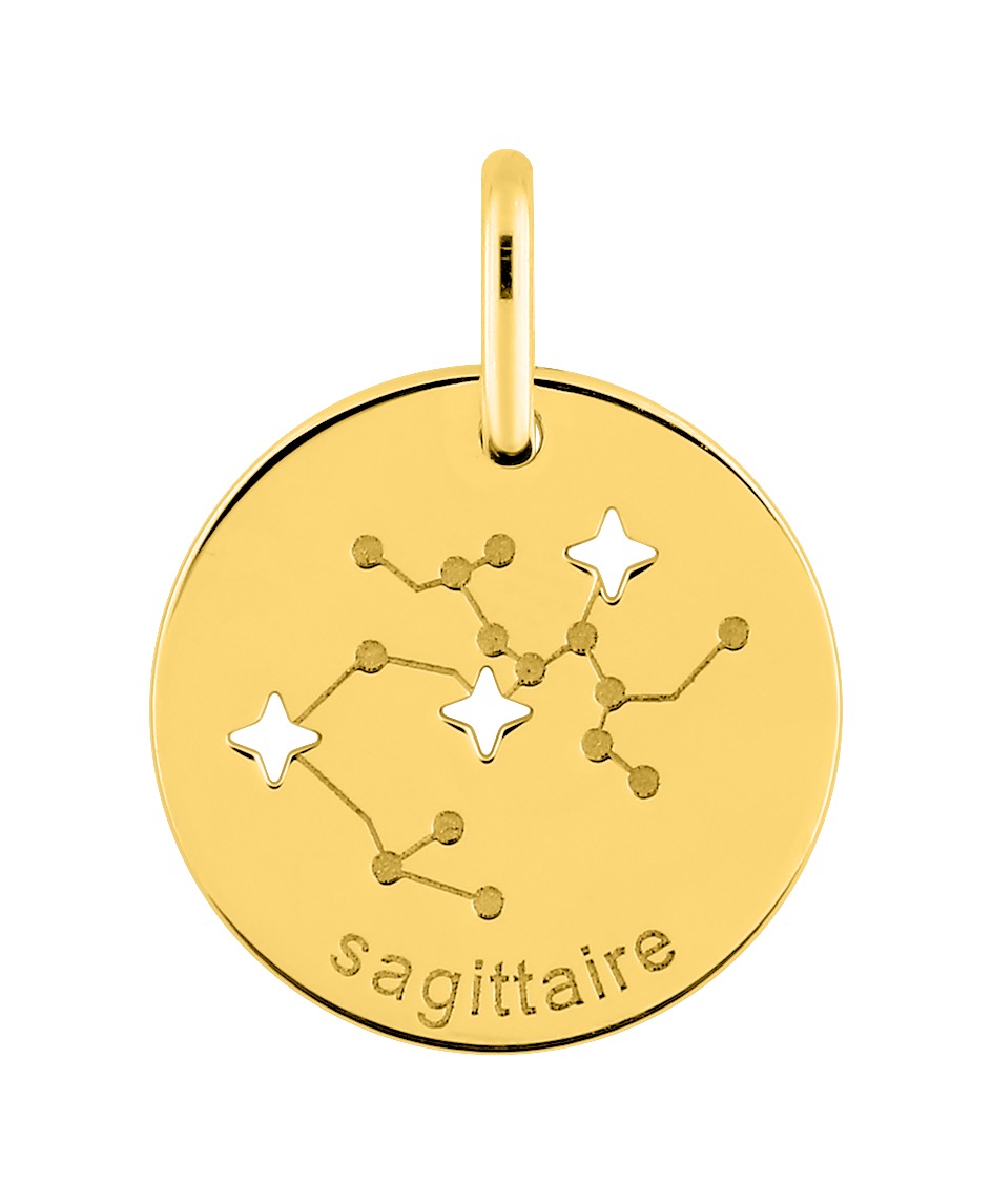 Pendentif Zodiaque Sagittaire Or 18 Carats