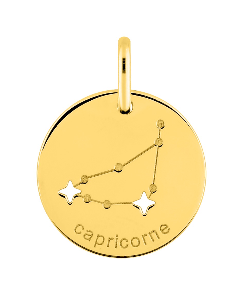 Pendentif Zodiaque Capricorne Or 18 Carats