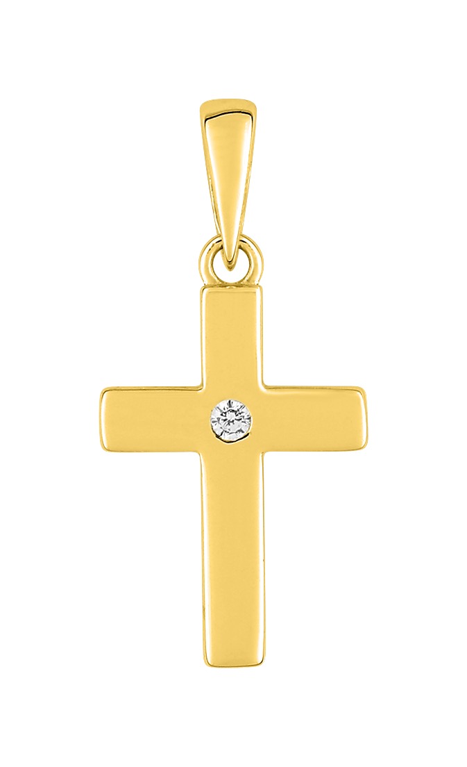 Pendentif Or & Oxydes de Zirconium 18 Carats