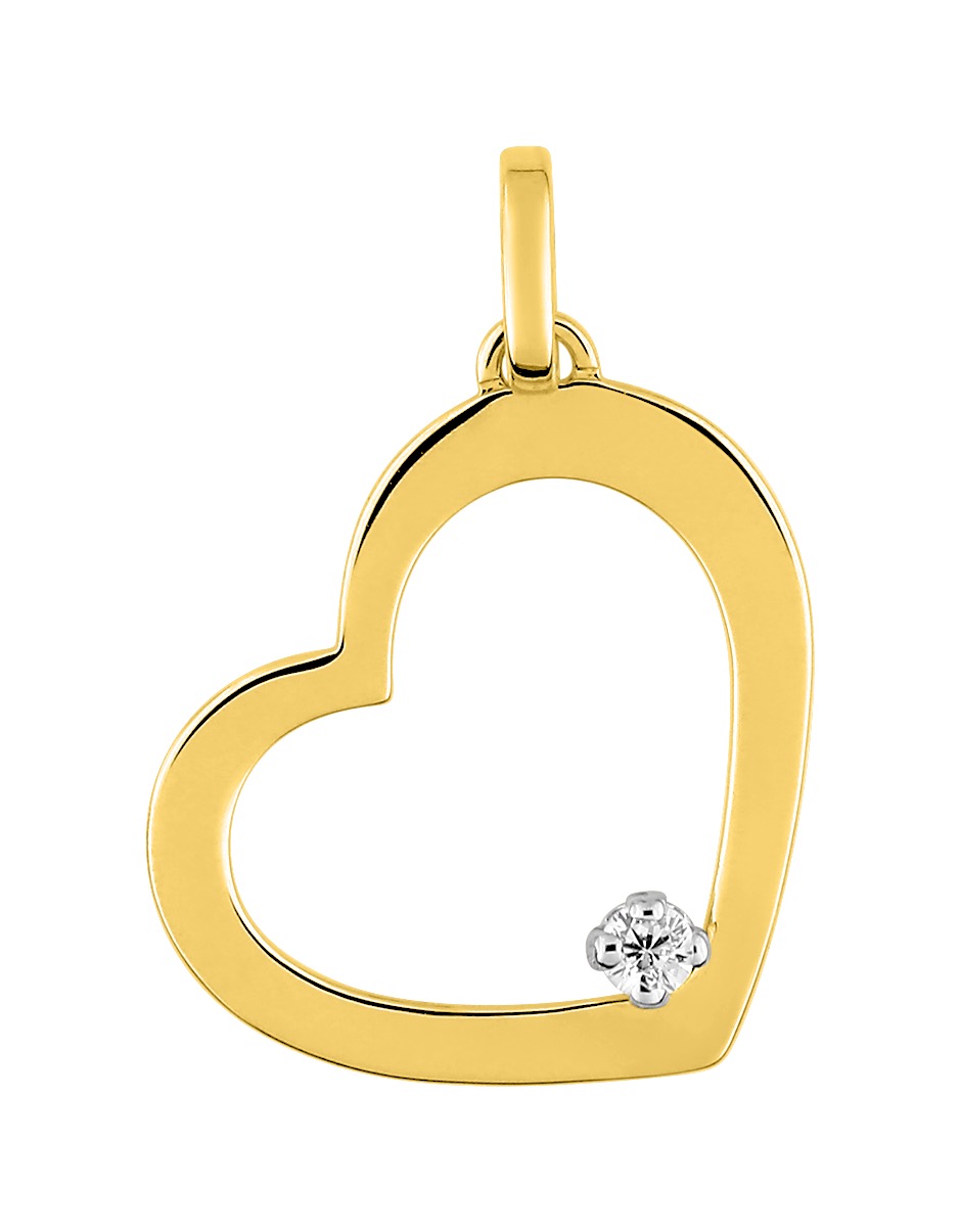 Pendentif Or & Oxydes de Zirconium 18 Carats