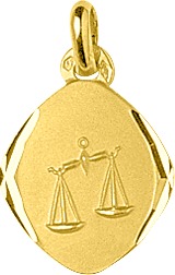 Pendentif Zodiaque Balance Or 18 Carats