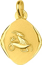 Pendentif Zodiaque Capricorne Or 18 Carats