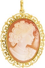 Pendentif Camée Or 18 Carats