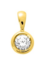 Pendentif Or & Oxydes de Zirconium 18 Carats