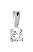 Pendentif Or & Oxydes de Zirconium 18 Carats