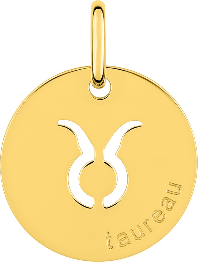 Pendentif Zodiaque Taureau Or 18 Carats