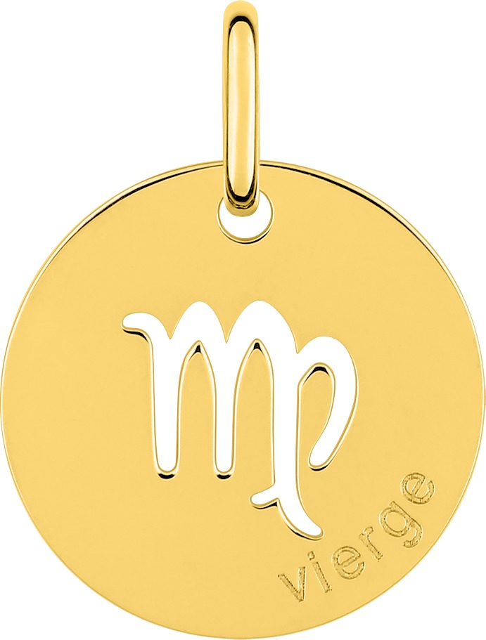 Pendentif Zodiaque Vierge Or 18 Carats