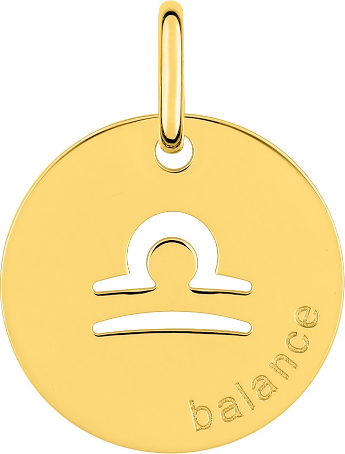 Pendentif Zodiaque Balance Or 18 Carats