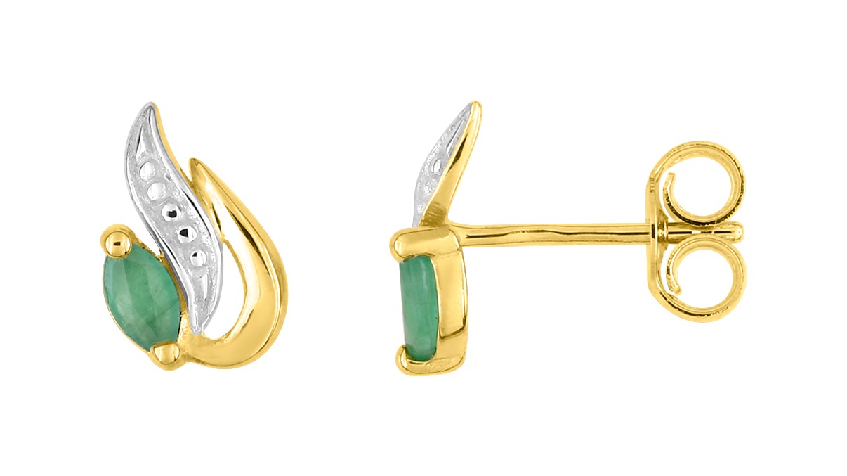 Boucles d\'oreilles Or 18 Carats & Rhodium