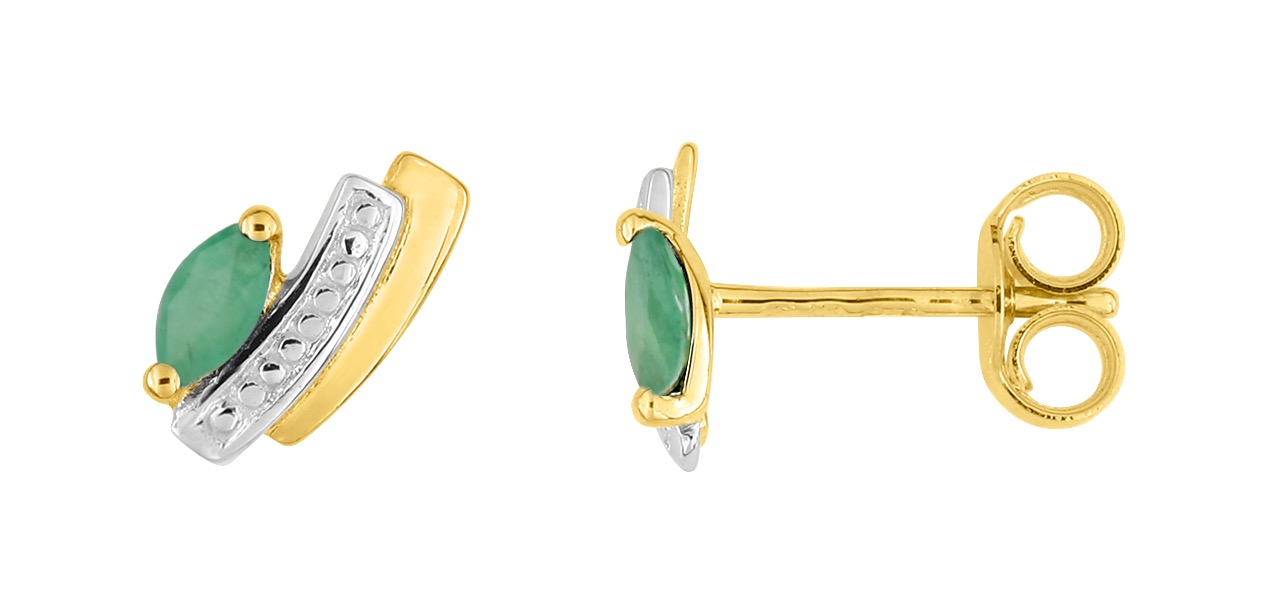 Boucles d\'oreilles Or 18 Carats & Rhodium