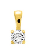 Pendentif Or & Oxydes de Zirconium 18 Carats