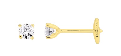 Boucles d\'oreilles Diamant 0.36ct GH-SI Or 18 Carats