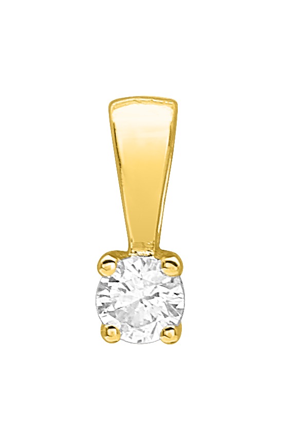 Pendentif Diamant 0.08ct GH-SI Or 18 Carats