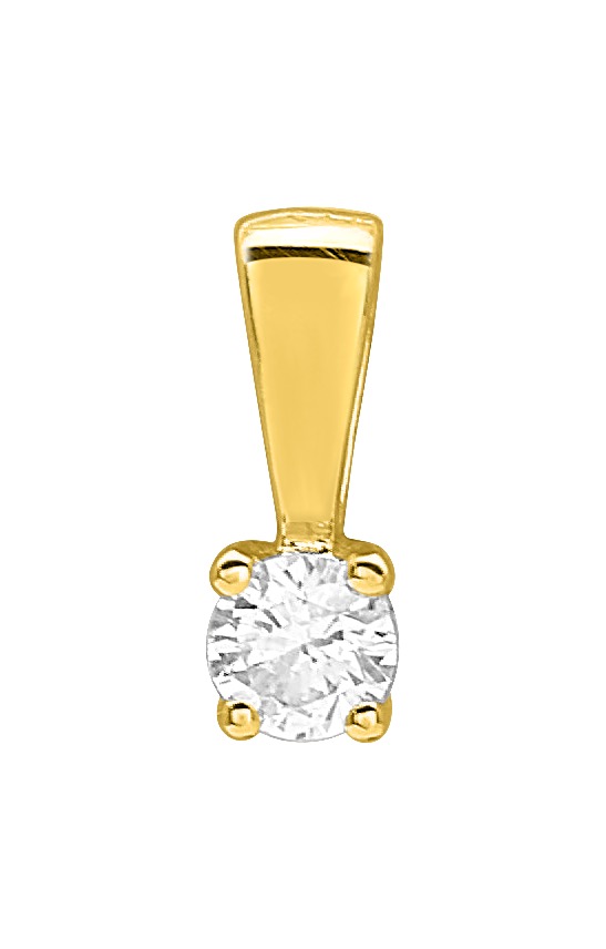 Pendentif Diamant 0.08ct GH-P1 Or 18 Carats