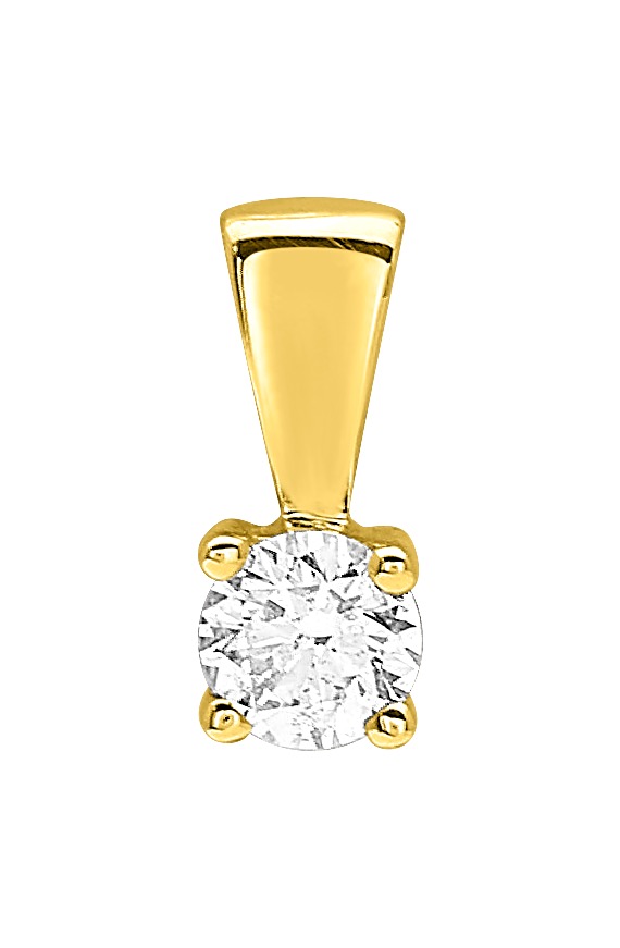 Pendentif Diamant 0.14ct GH-P1 Or 18 Carats