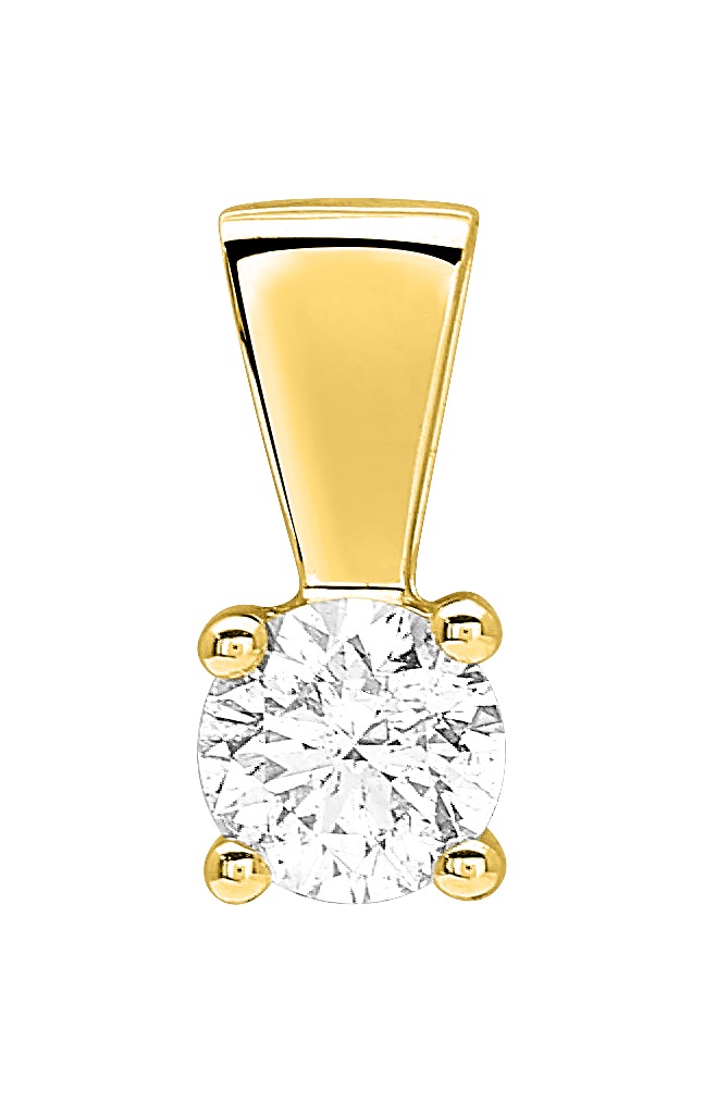 Pendentif Diamant 0.35ct GH-P1 Or 18 Carats