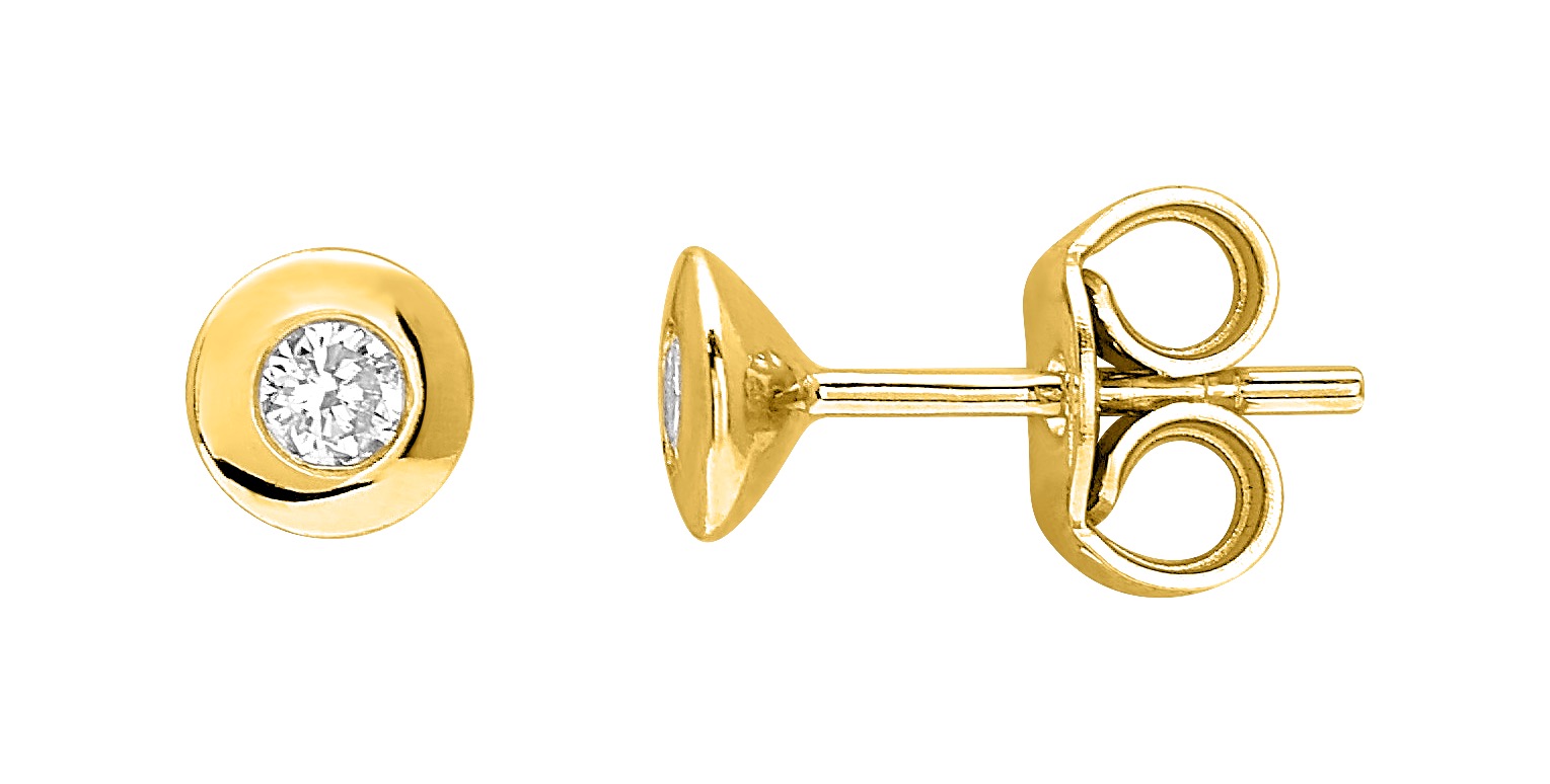 Boucles d\'oreilles Diamant 0.16ct GH-SI Or 18 Carats