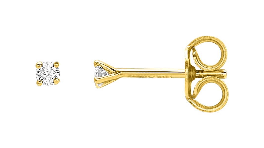 Boucles d\'oreilles Diamant 0.06ct GH-SI Or 18 Carats