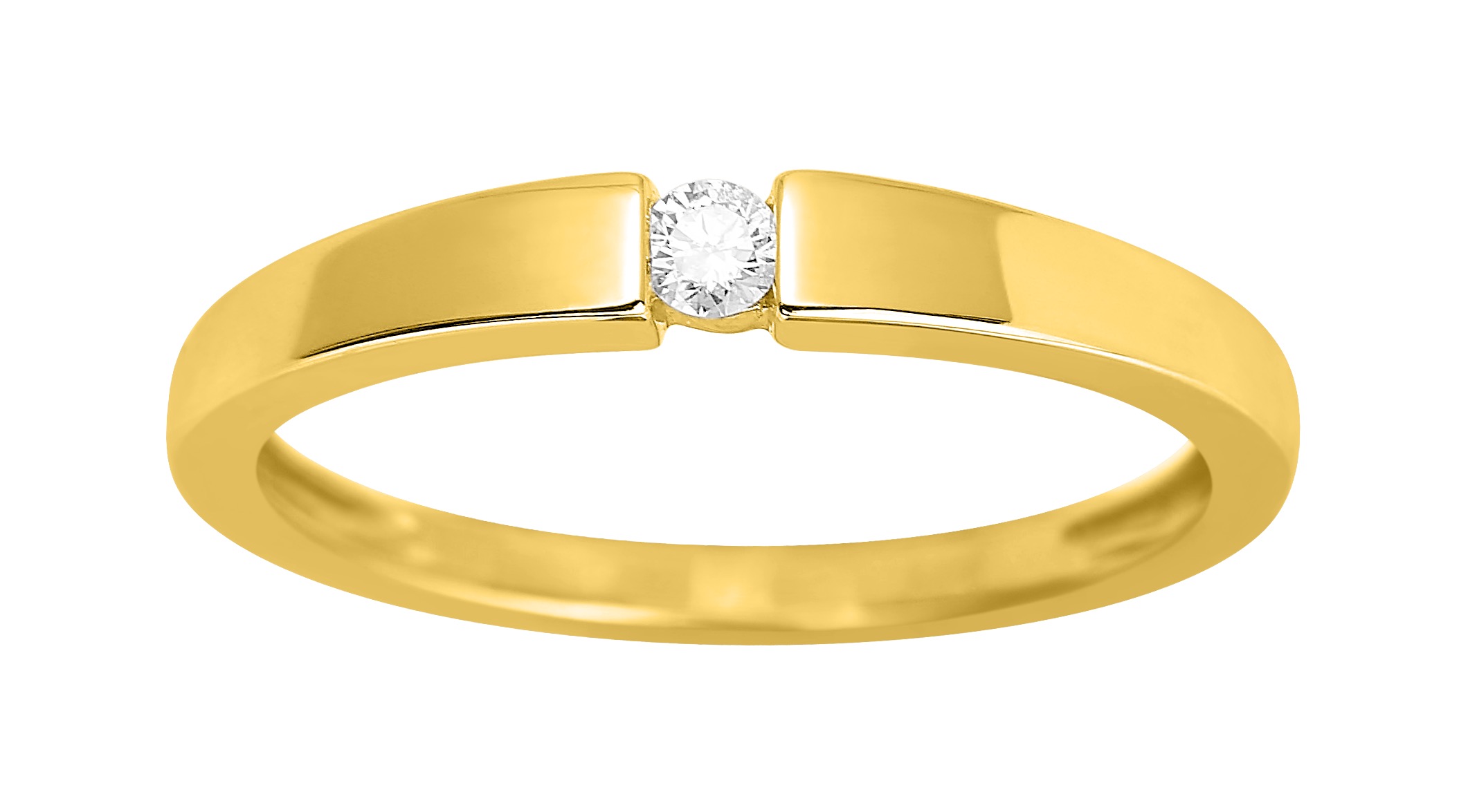 Solitaire Diamant 0.06ct GH-P1 Or 18 Carats