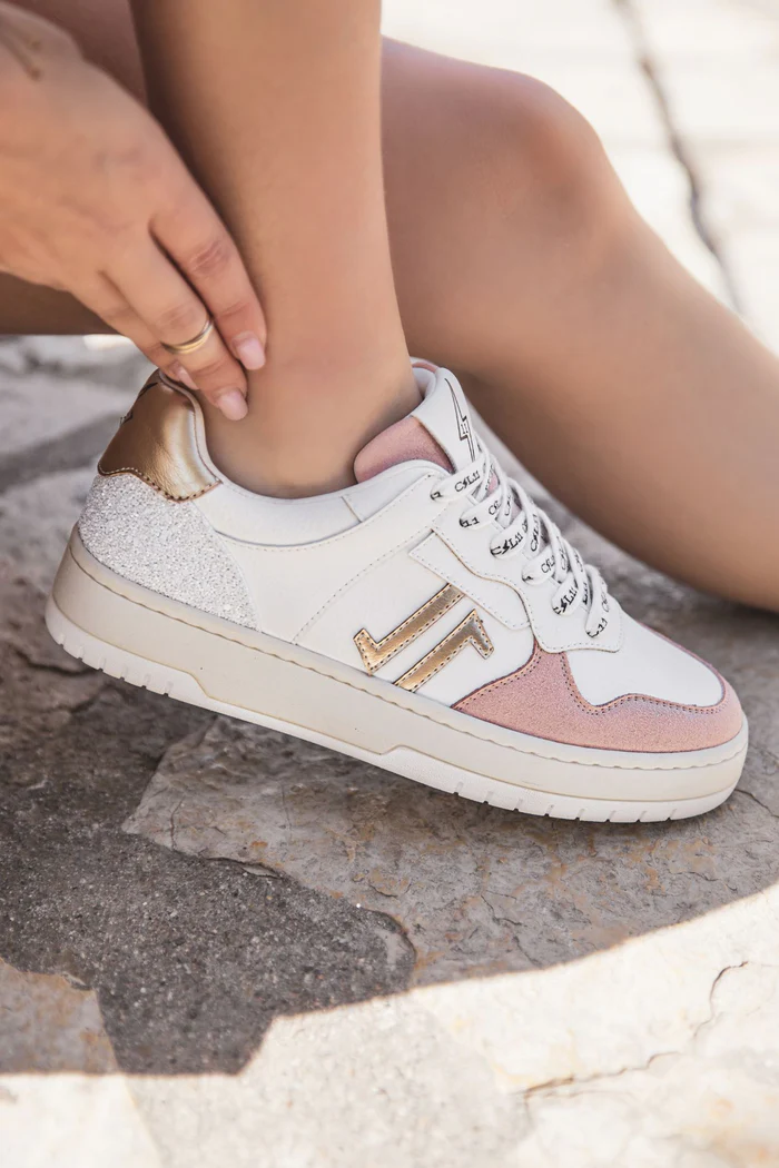 CL90 PINK WHITE - Baskets pour Femmes - Élégance et Confort (3)