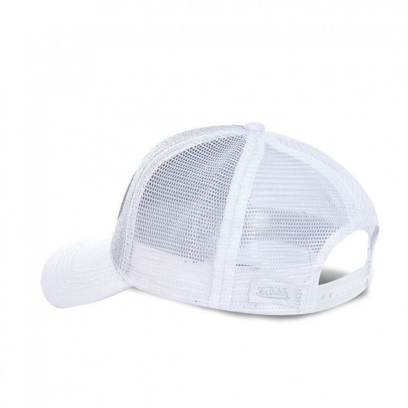 Casquette Pailletée Snapback von Dutch - Blanche  (4)