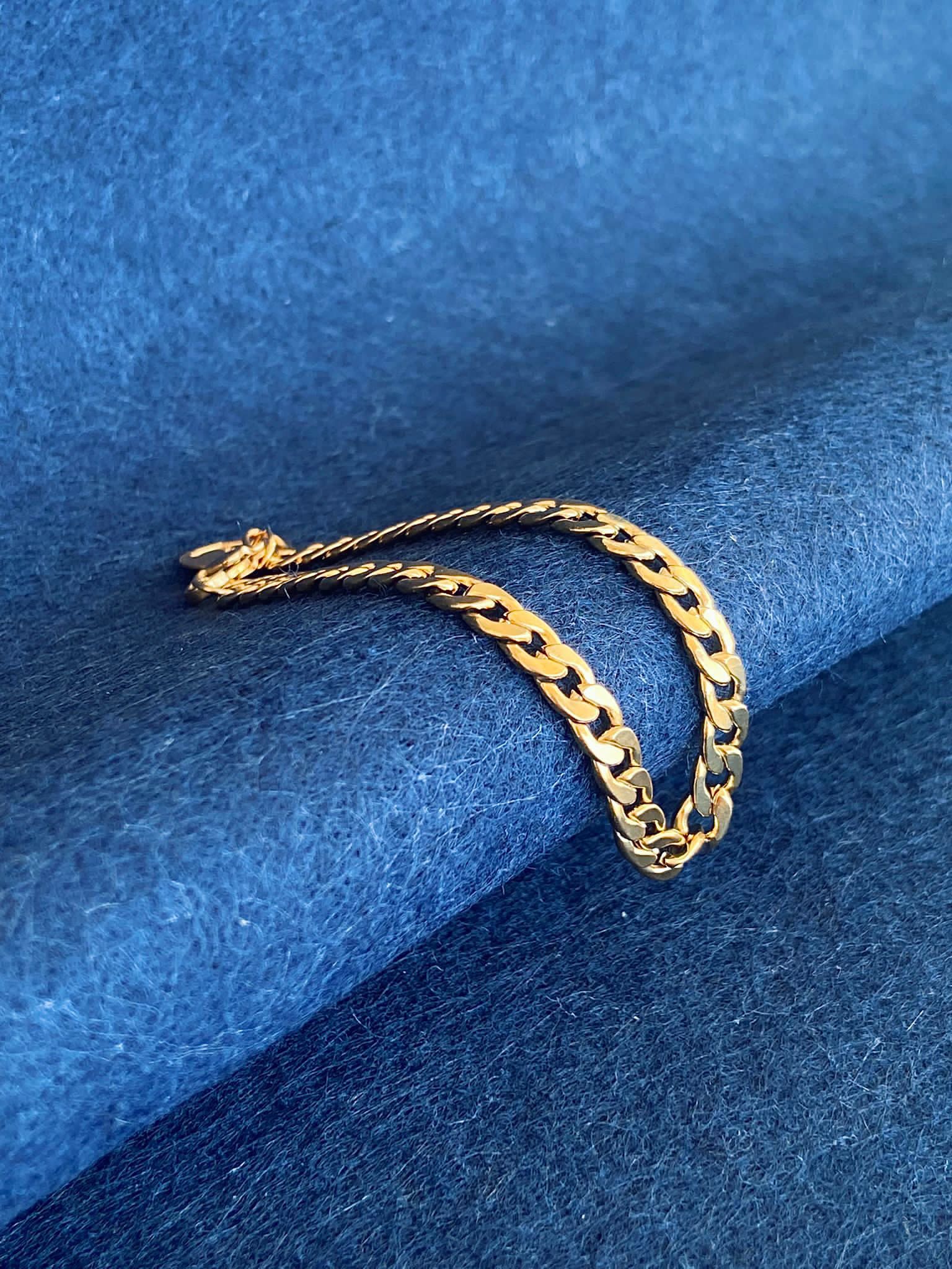 CUBAN - BRACELET ACIER INOXYDABLE DORÉ