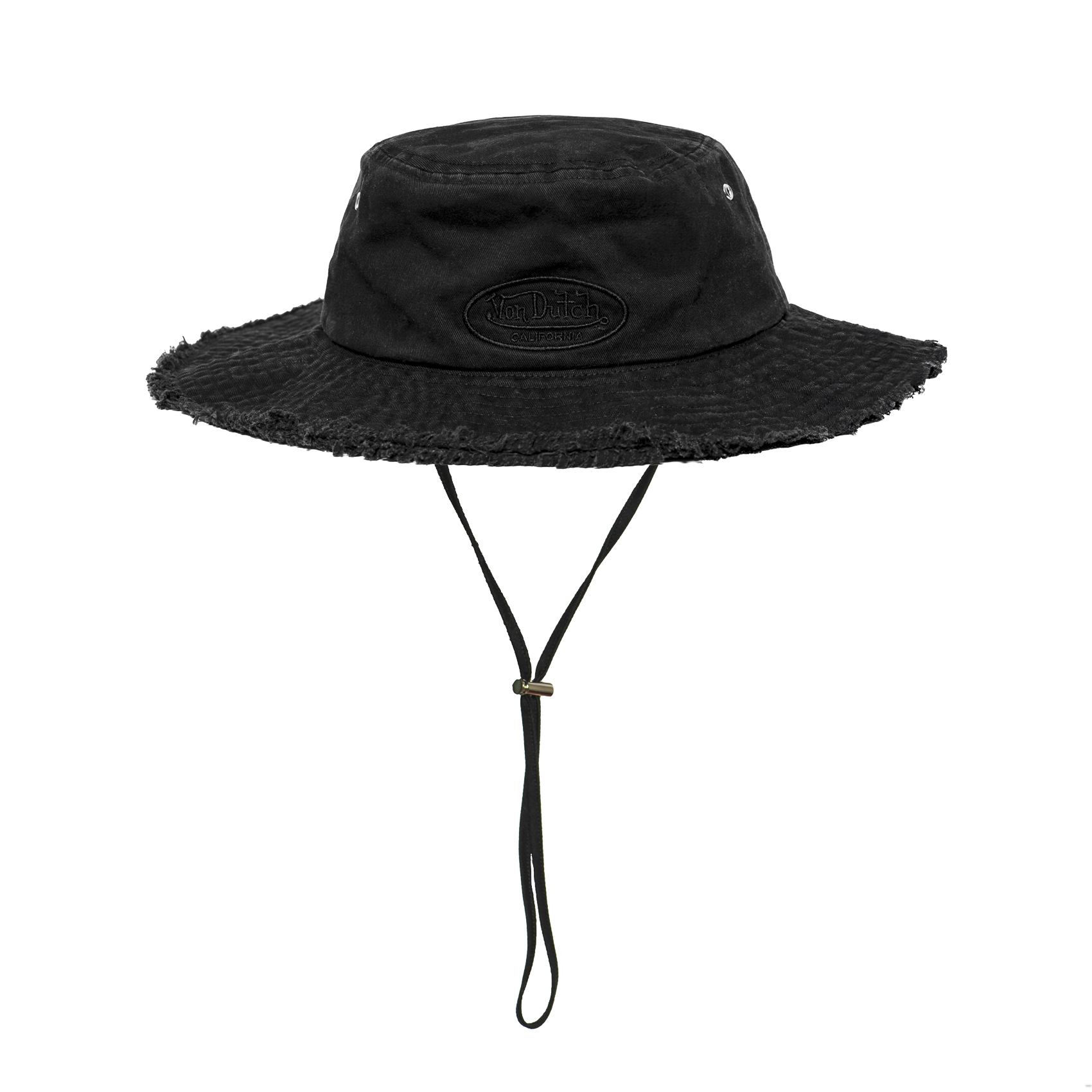 Bob Bord Large Noir VON DUTCH Effiloché – Style et Attitude (1)