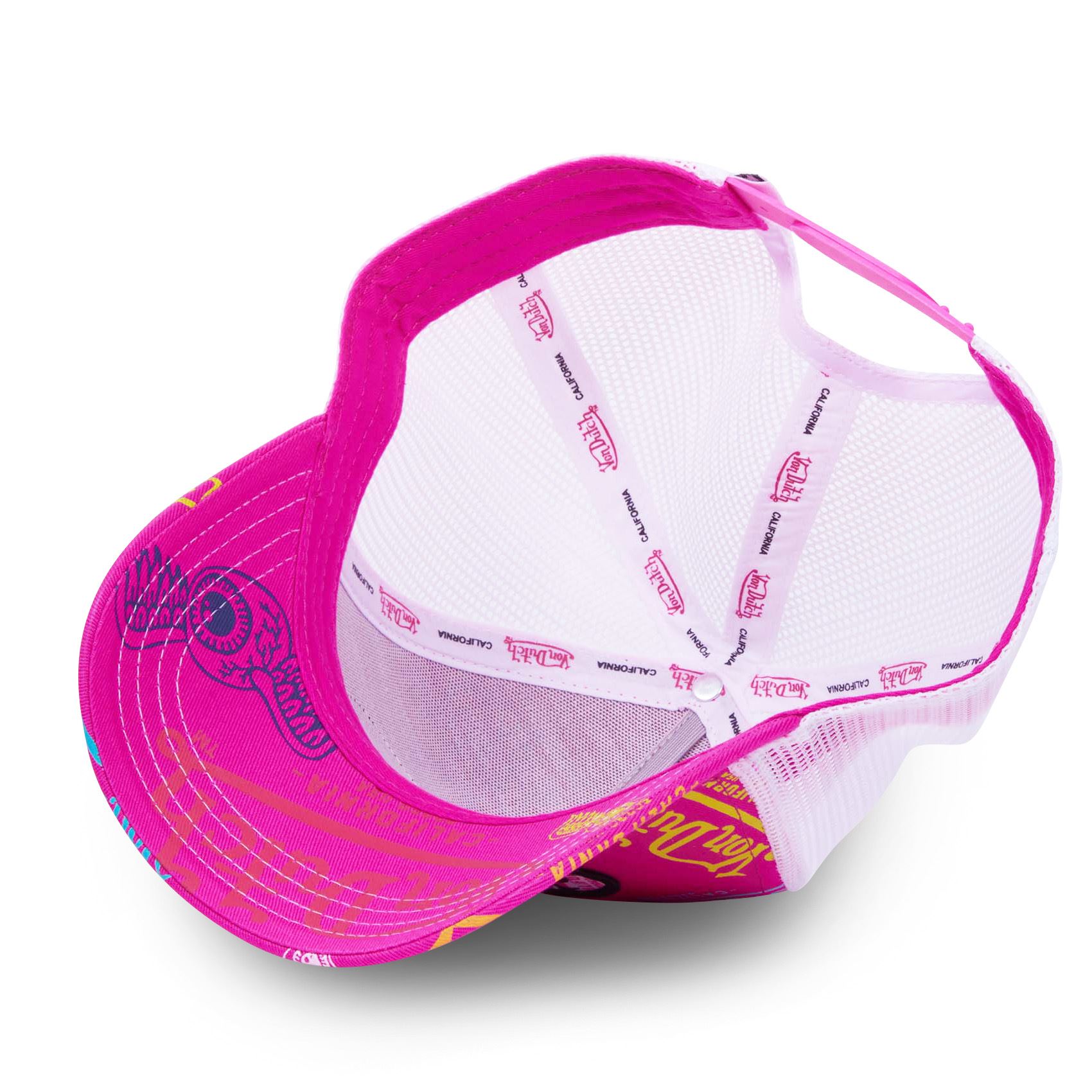 Casquette Trucker All Over Fushia Von Dutch (4)
