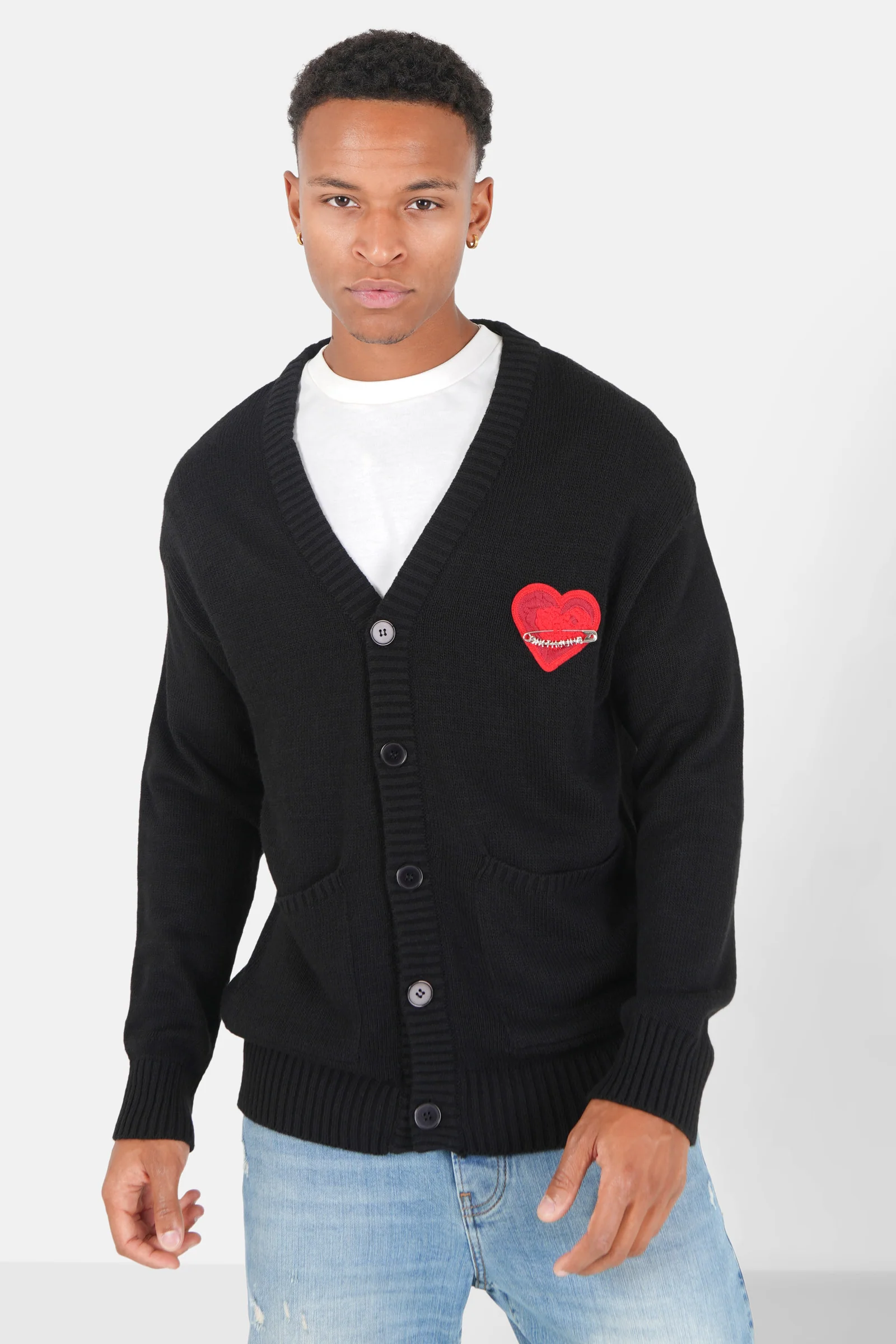 Cardigan Noir Heart Sixth June (2)